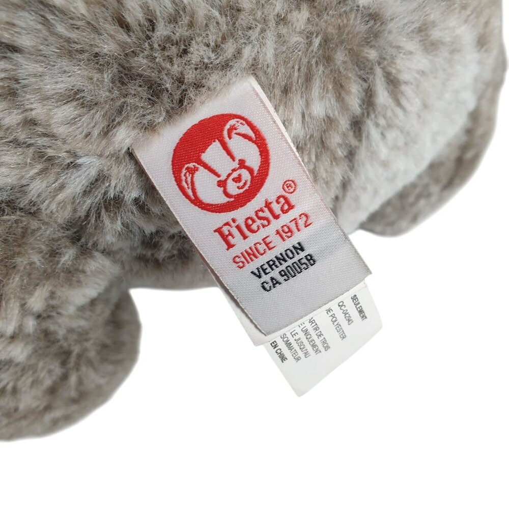 Fiesta Mello Fellows Sloth Plush Toy 10" Gray Brown Soft Cuddly Stuffed Animal - Picture 3 of 6